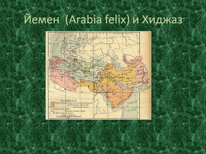 Йемен  (Arabia felix) и Хиджаз